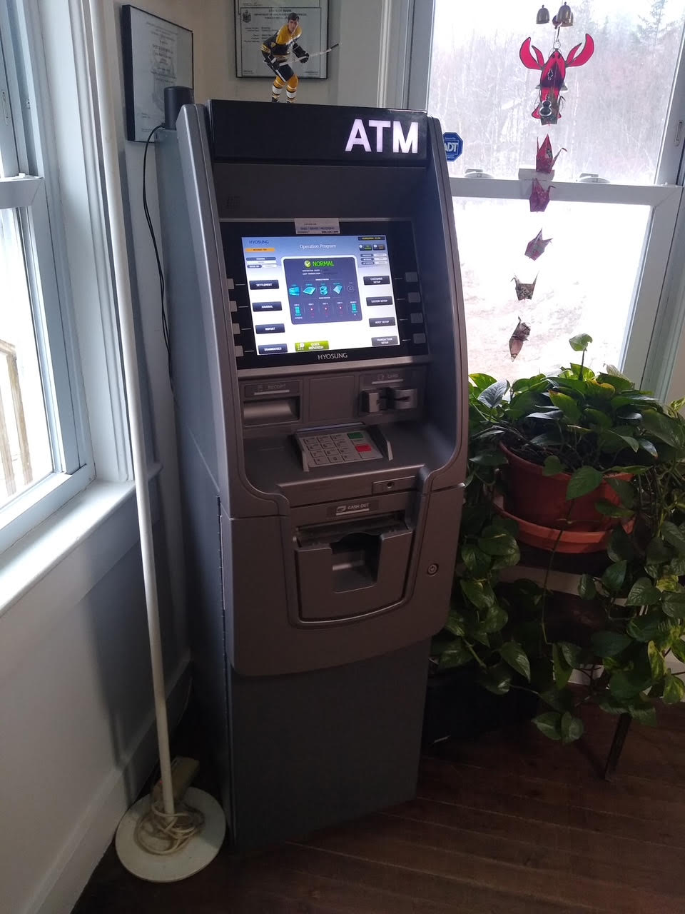 Customer at ATM
