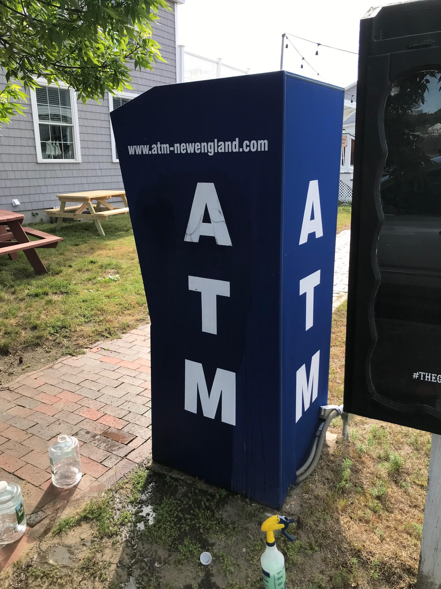 Customer using ATM